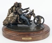 Ltd Harley-Davidson "Just Hitched" Bronze Statue