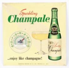 Sparkling Champale Tin Advertising Thermometer