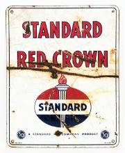 Standard Oil Red Crown Porcelain Pump Plate