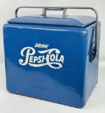 Vintage Pepsi-Cola Progress Metal Adv Cooler