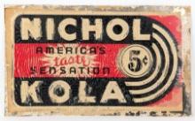 Vintage Nichol Kola SST Embossed Sign