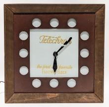 Vintage Telechron Advertising Clock
