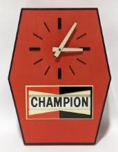 Vintage Champion Advertising Clock