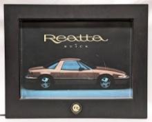 Vintage Buick Reatta Dealer Advertising Sign