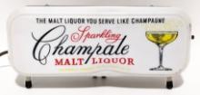Sparkling Champale Malt Liquor Lighted Adv. Sign