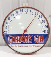 Vintage Gordon's Gin Advertising Thermometer