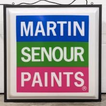3ft by 3ft Martin Senour Paints Lighted Adv Sign
