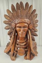 Indian Carved Wood Driftwood Statue