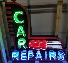 Car Repairs Tin Neon Sign