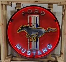 3ft Ford Mustang Modern Neon Sign