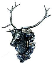 Antique Cast Iron Deer Head Antlers