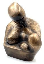 1972 Erica Baneth Bronze Mother & Child Sculpture