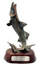 Kendall Vansant Bronze "Silver Snook" Sculpture