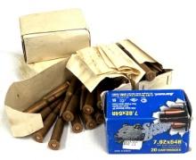 100 Rds of 7.62x54R Ammunition By Silver Bear