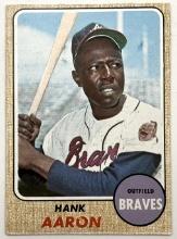 1968 Topps Hank Aaron Baseball Card