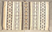 Navajo Handwoven Rug Gray/Yellow Pattern
