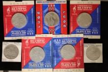 7-1 1/2'' OLYMPIC COMMEMORATIVE SPORTS MEDALS