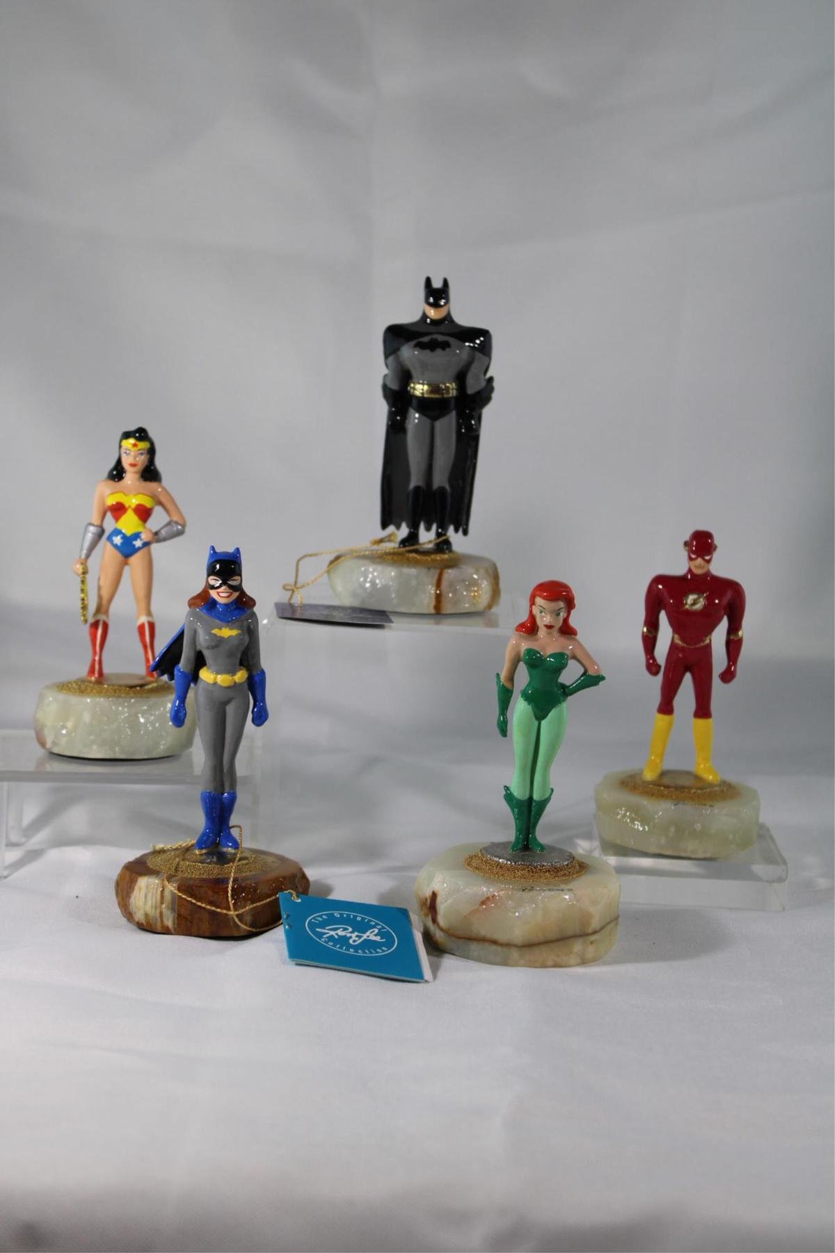 FIVE RON LEE SUPER HERO FIGURINES