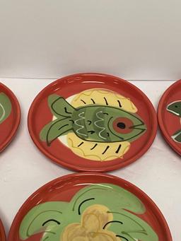 8 - 6" PLATES BY SUSAN PAINTER