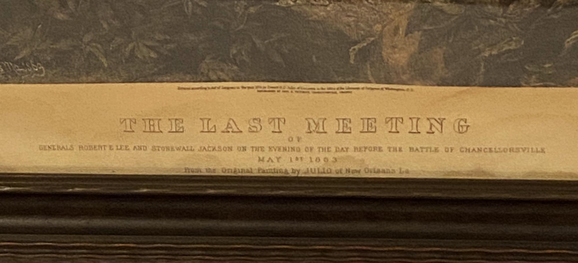 PRINT OF "THE LAST MEETING"