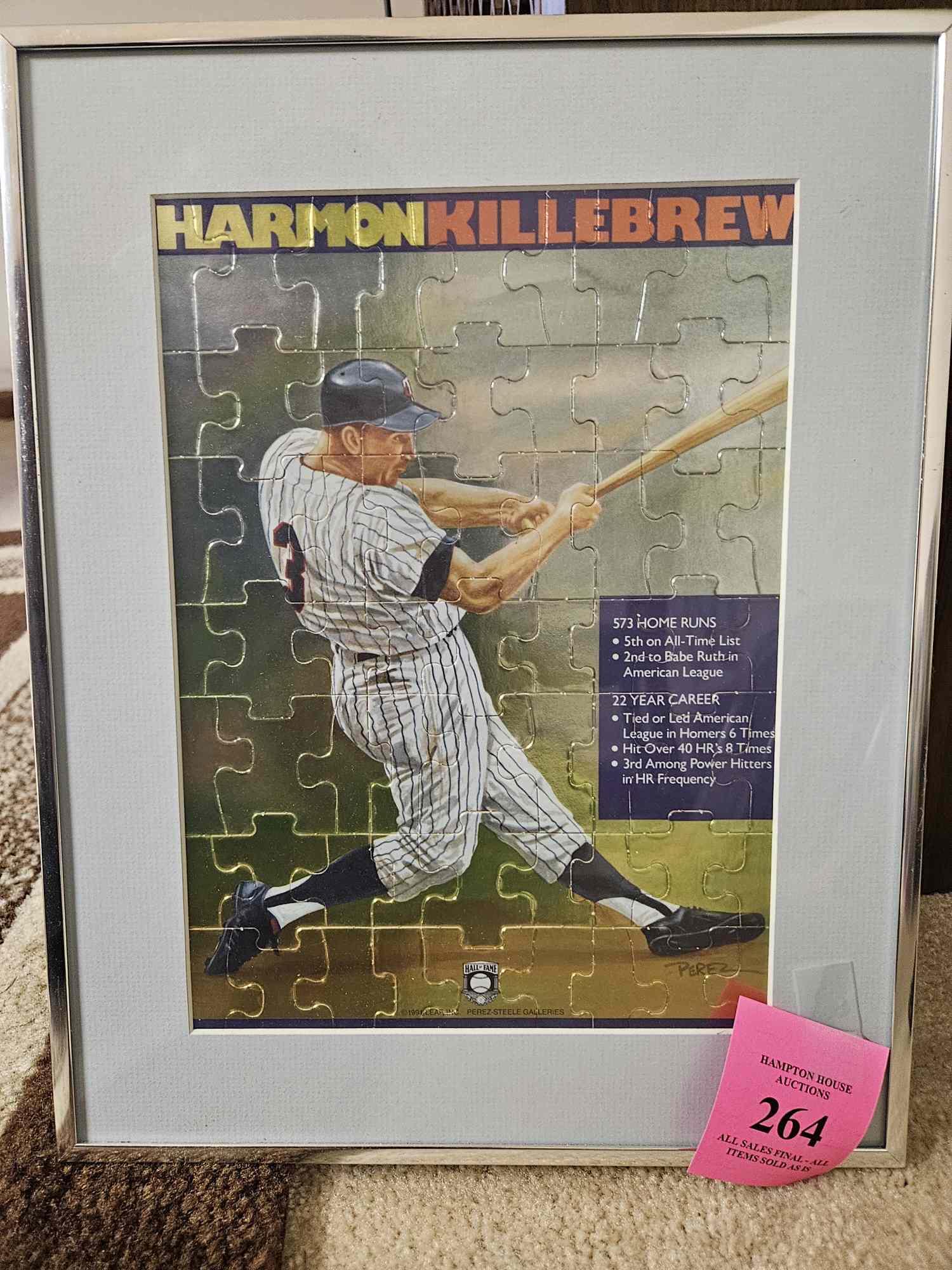 DONRUSS HARMON KILLEBREW FRAMED PUZZLE