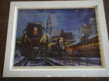 FRAMED  PENNSY  GG1 TRAIN PICTURE