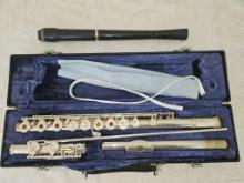 GEMEINHARDT OPEN HOLE FLUTE AND A RECORDER