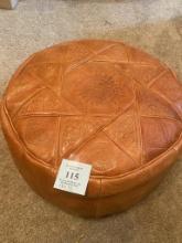 LEATHER MIDDLE EASTERN STOOL