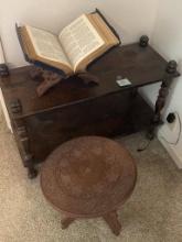 BIBLE - BOOK STAND - BOOKCASE - SMALL TABLE