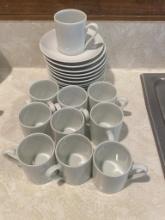 GROUP OF WHITE PORCELAIN DEMITASSE CUPS
