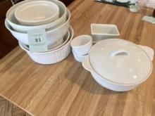 10 PIECES OF WHITEWARE - COOKING & KITCHEN