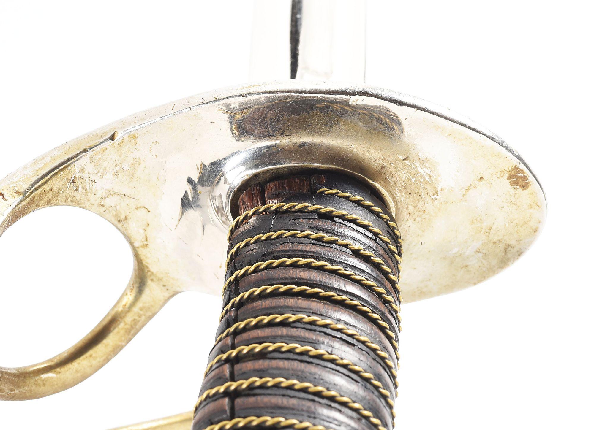 7TH CAVALRY UNIT MARKED MODEL 1860 CAVALRY SABER CARRIED BY EDWARD MATHEY, COMMANDING OFFICER COMPAN