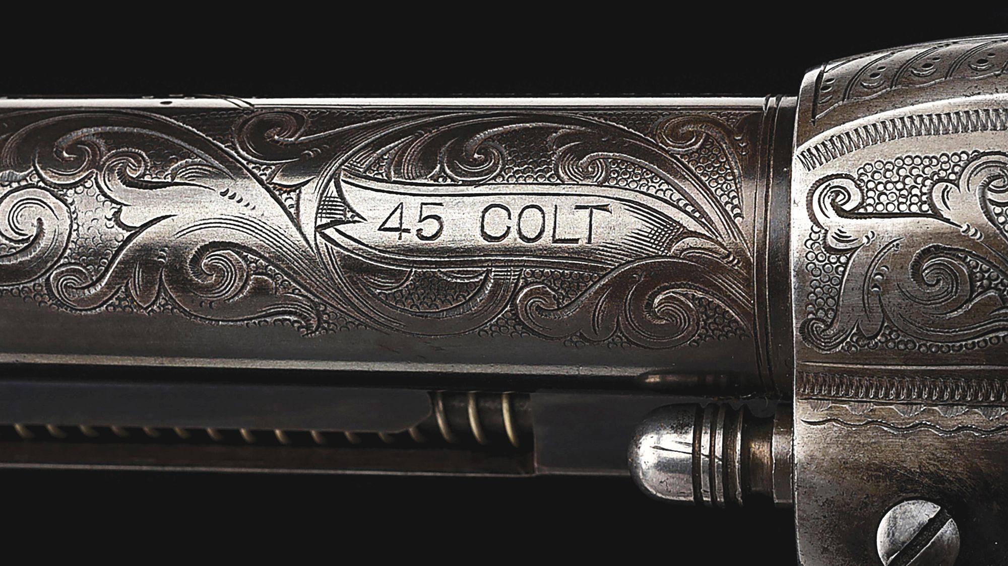 (C) FACTORY ENGRAVED COLT SINGLE ACTION ARMY REVOLVER SHIPPED TO ST. LOUIS.