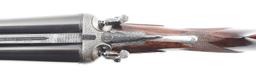 (C) CHARLES BOSWELL 12 GAUGE SIDE BY SIDE SHOTGUN WITH HAMMERS.