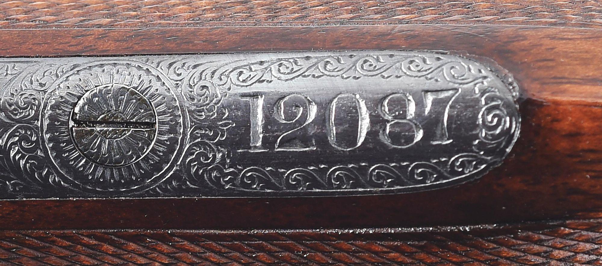 (C) CHARLES BOSWELL 12 GAUGE SIDE BY SIDE SHOTGUN WITH HAMMERS.