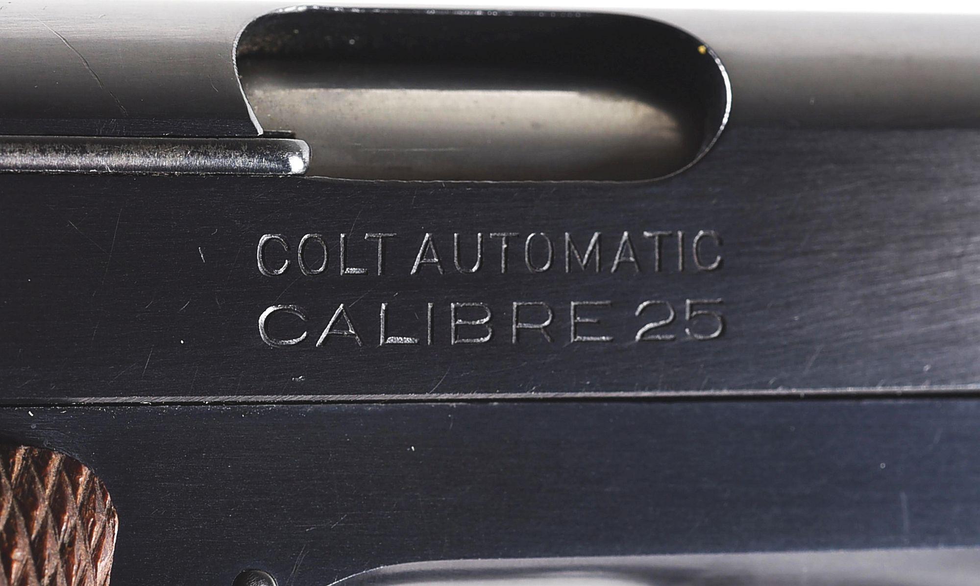 (C) COLT MODEL 1908 VEST POCKET SEMI-AUTOMATIC PISTOL WITH BOX.