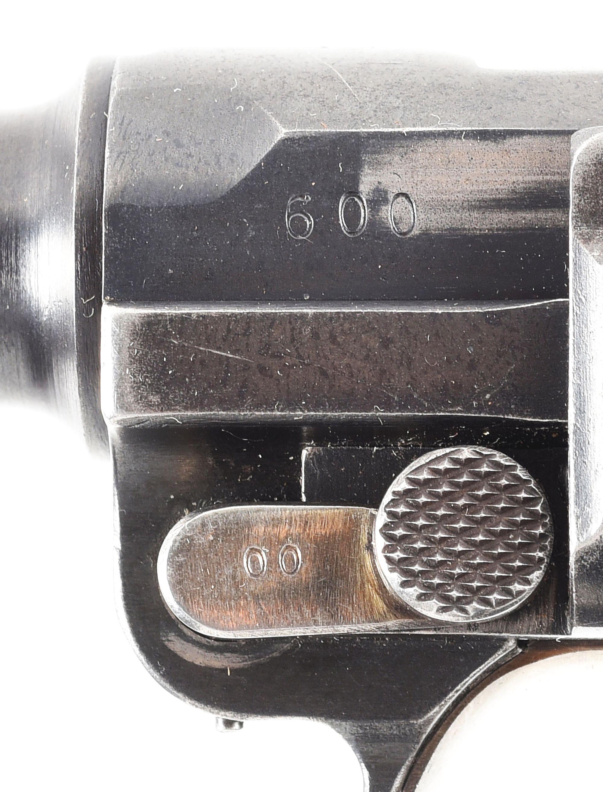 (C) ERFURT 1917 LUGER SEMI-AUTOMATIC PISTOL WITH EARLY DEATH HEAD MARKINGS