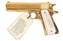 (M) CASED AMERICAN HISTORICAL SOCIETY COLT M1911 A1 WW2 50 YEAR ANNIVERSARY.