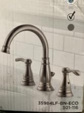 Delta Porter 2-handle widespread bathroom faucet in brushed nickel