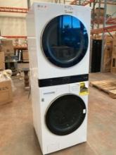 LG 4.5 Cu. Ft. Smart Front Load Washer and 7.4 Cu. Ft. Electric Dryer WashTower*UNUSED*