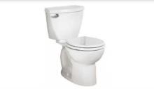 American Standard Cadet 3 Powerwash 2-Piece 1.6 GPF Single Flush Round Toilet in White