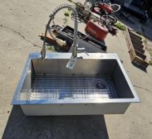 Stainless Steel Sink with Faucet