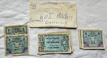 German Military Currency - 1944 1 Mark 5 mark & 10 Mark - 26 Bills