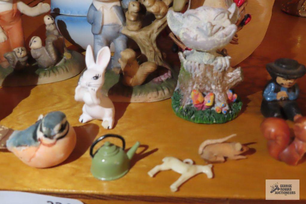large assortment of figurines