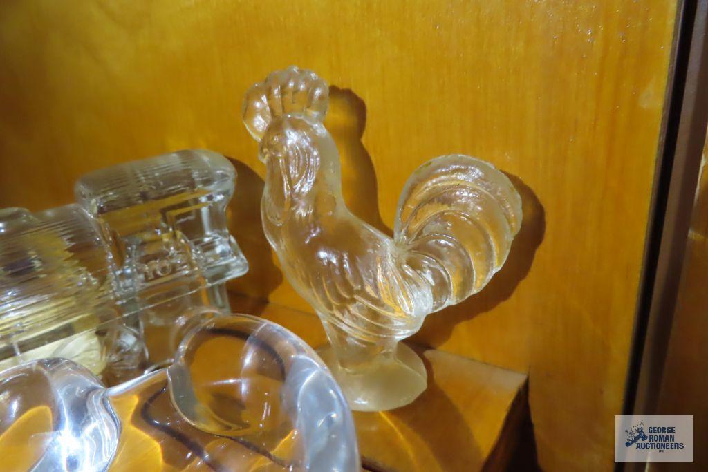Assorted glass figurines