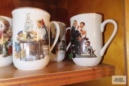 Norman Rockwell mugs