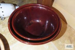 Two Har-crest stone ware bowls
