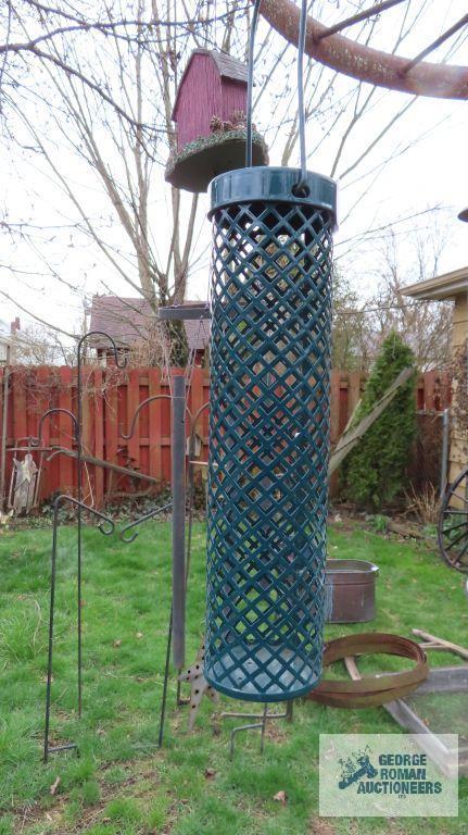 chimes and bird feeders
