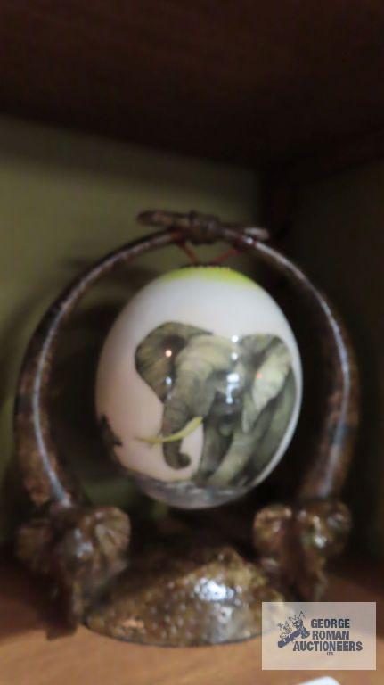 Elephant framed hanging elephant ball