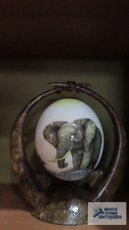 Elephant framed hanging elephant ball